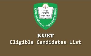KUET Eligible Candidates List 2025 – KUET Short list pdf