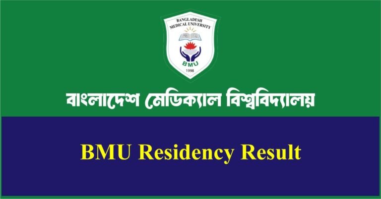 BMU Residency Result