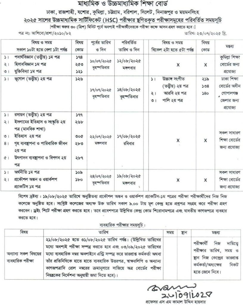 HSC New Routine 2025
