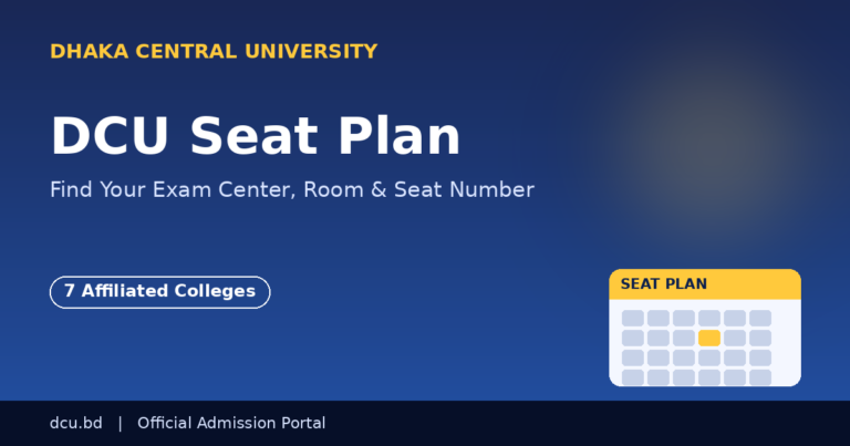 DCU Seat Plan