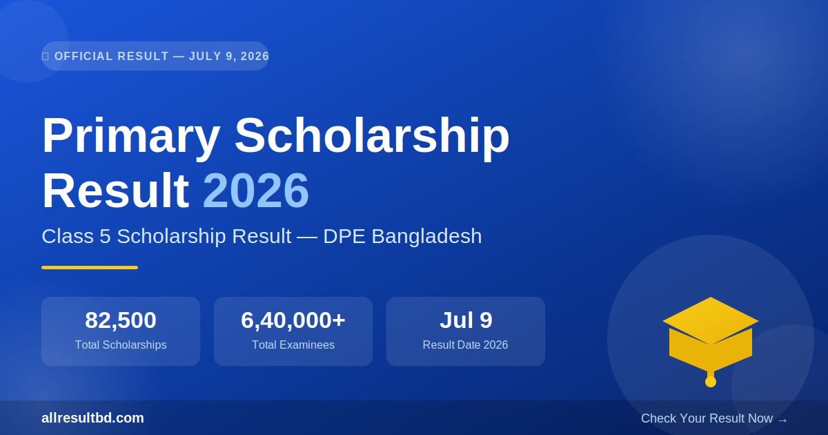 Primary Scholarship Result 2026